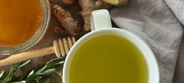 Flu tea - home-made drink to cure flu